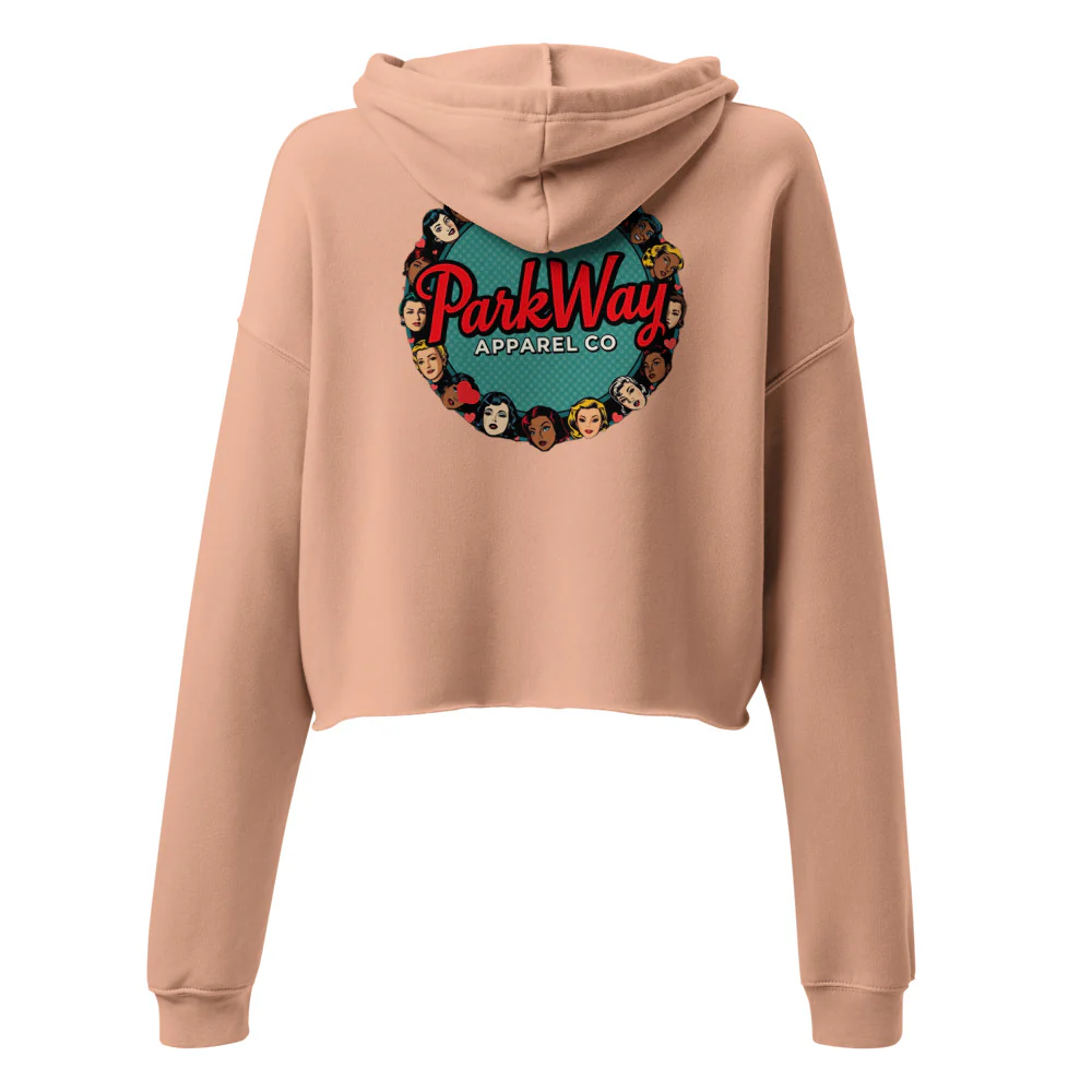 ParkWay Women's 'Sisterhood' Cropped Hoodie ParkWay Women's 'Sisterhood' Cropped Hoodie