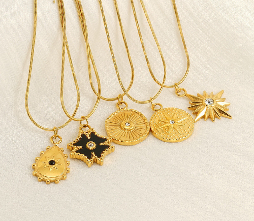 Z - Necklace ZX - 18k Gold Plated - Jewelry - by Della Bijoux