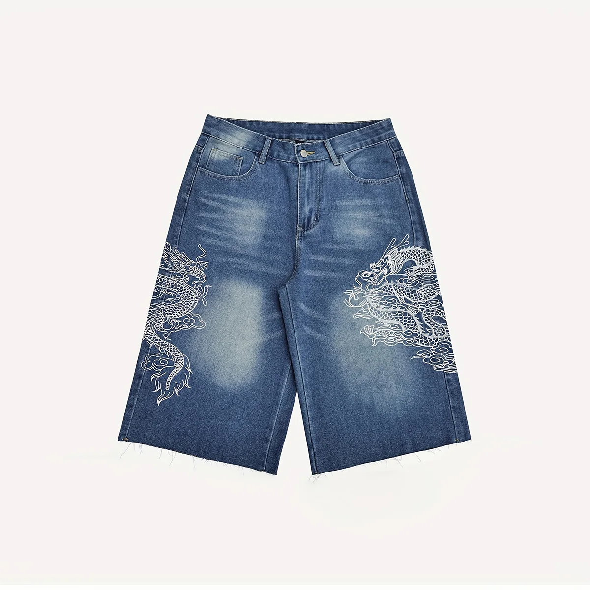 High Quality Embroidery Streetwear Baggy Jorts - Men's