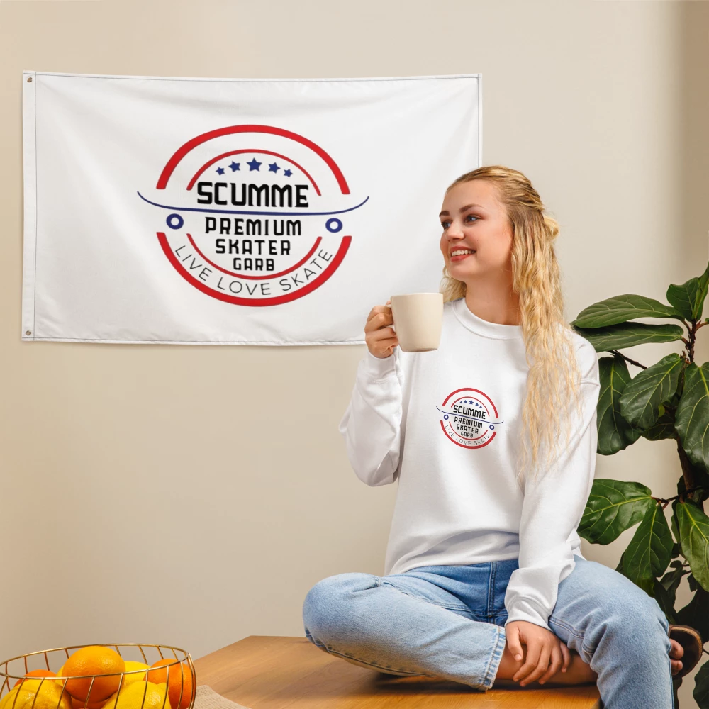 SCUMME LOGO All-Over Print Flag SCUMME LOGO All-Over Print Flag