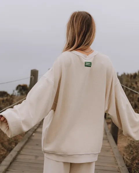 Unisex Oversized Crewneck - Sand Unisex Oversized Crewneck - Sand