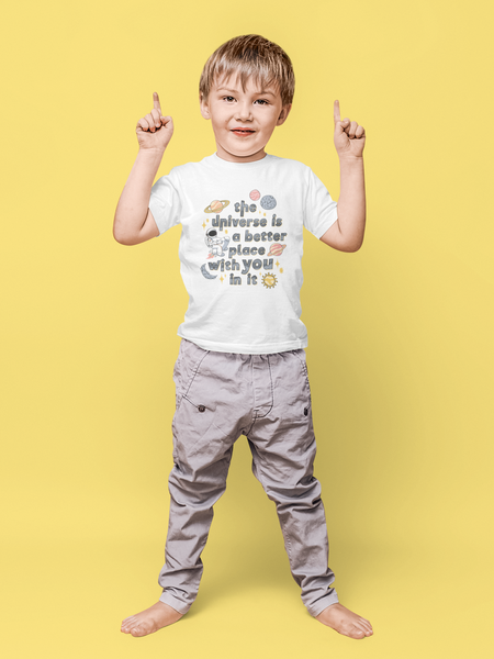 The Universe Unisex Kids Crew Neck T-Shirt The Universe Unisex Kids Crew Neck T-Shirt