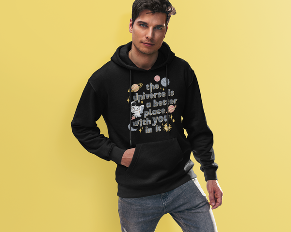 The Universe Black Unisex Premium Eco Hoodie The Universe Black Unisex Premium Eco Hoodie