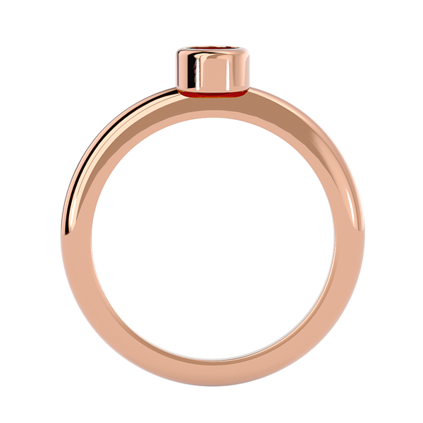 14K Rose Gold 4.1mm .25ct Lab Grown Diamond Simplicity Bezel RIng 14K Rose Gold 4.1mm .25ct Lab Grown Diamond Simplicity Bezel RIng