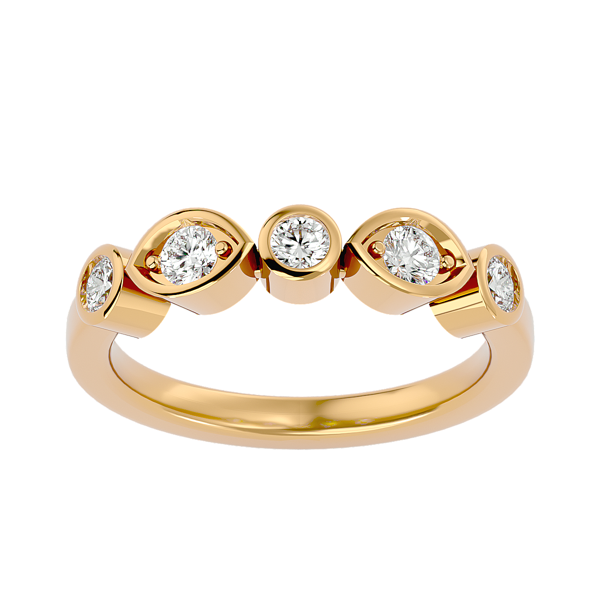 14K Yellow Gold .534 cttw Lab Grown Diamond Circle Oval Ring 14K Yellow Gold .534 cttw Lab Grown Diamond Circle Oval Ring