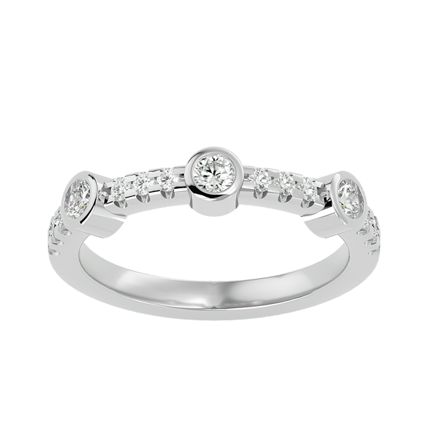 14 White Gold .504cttw Lab Grown Diamond Triple Stone Ring 14 White Gold .504cttw Lab Grown Diamond Triple Stone Ring