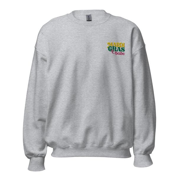Mardi Gras Babe Unisex Sweatshirt Mardi Gras Babe Unisex Sweatshirt