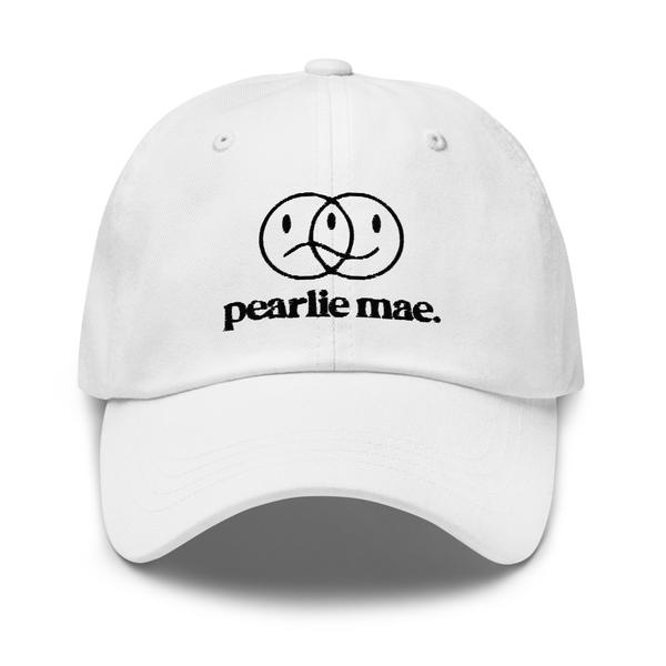 pearlie mae. white Dad hat pearlie mae. white Dad hat