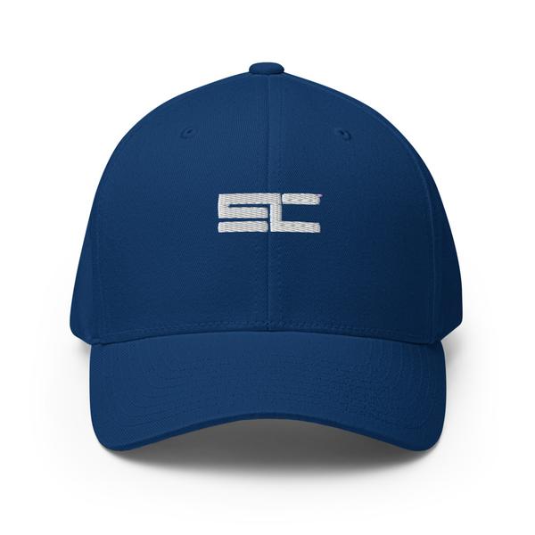 SwoleConnect "SC Logo" Flexfit Hat In Blue SwoleConnect "SC Logo" Flexfit Hat In Blue