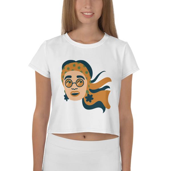 All-Over Print Crop Tee All-Over Print Crop Tee