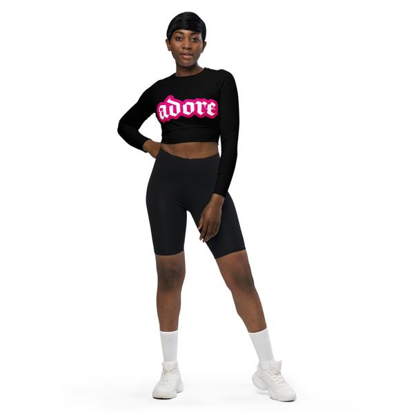adore long-sleeve crop top adore long-sleeve crop top