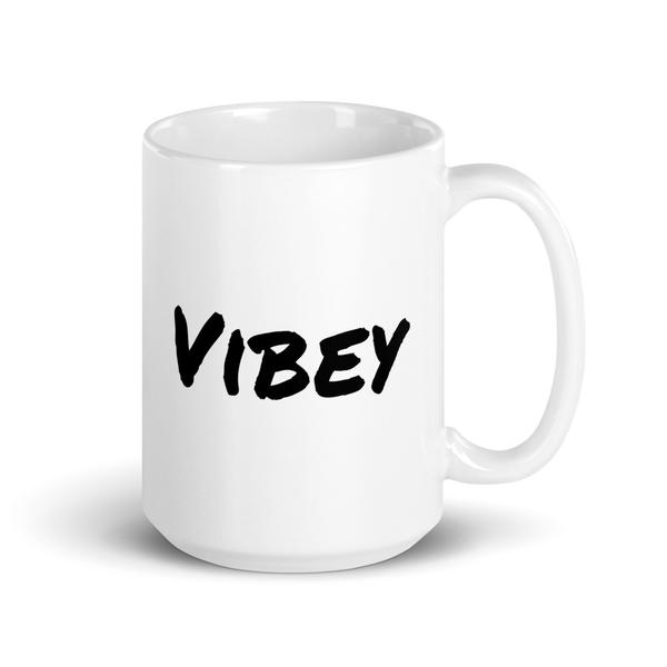 Vibey-White glossy mug Vibey-White glossy mug
