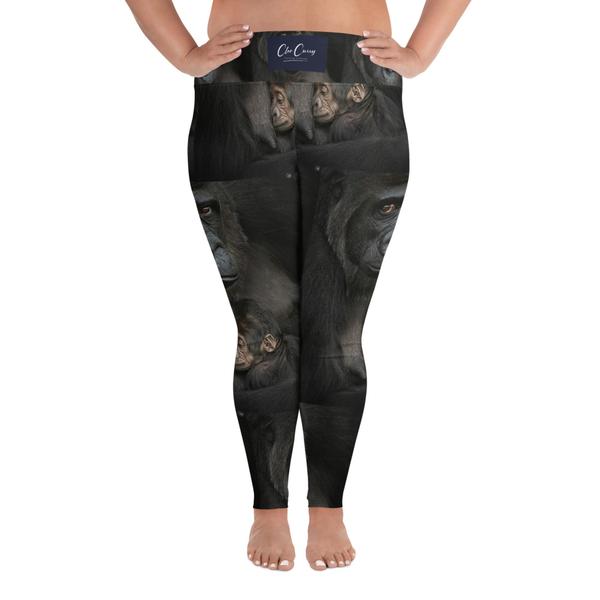 Cleo Curry gorilla All-Over Print Plus Size Leggings Cleo Curry gorilla All-Over Print Plus Size Leggings