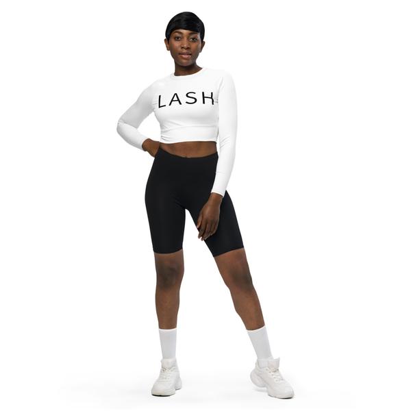 Recycled long-sleeve crop top Recycled long-sleeve crop top