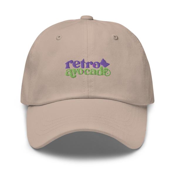 retro avocado logo dad hat retro avocado logo dad hat