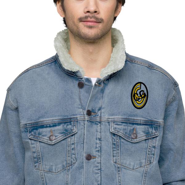 Unisex denim sherpa Cartel Gallery Lyfestyle "CG" Logo jacket Unisex denim sherpa Cartel Gallery Lyfestyle "CG" Logo jacket