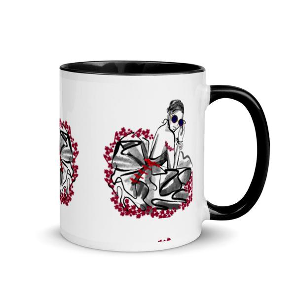 Elegant Lady-Mug with Color Inside Elegant Lady-Mug with Color Inside