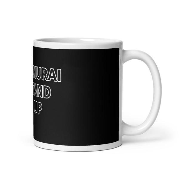 samurai stand up glossy mug samurai stand up glossy mug