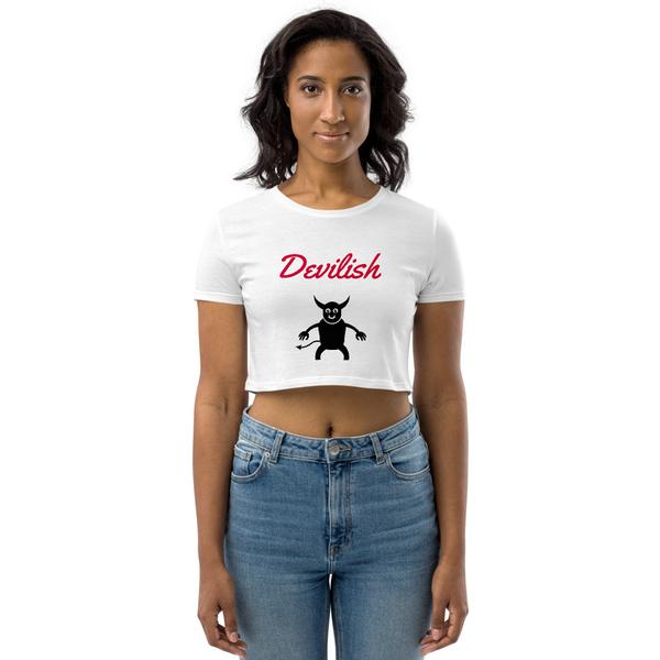 Organic Crop Top Devilish Organic Crop Top Devilish