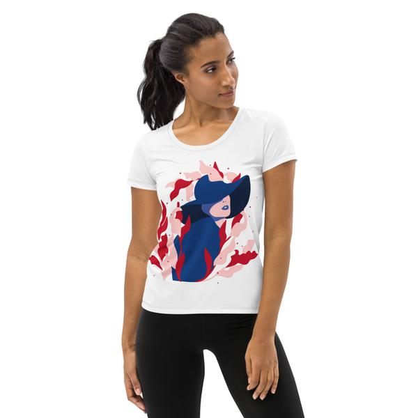 All-Over Print Women's Athletic T-shirt All-Over Print Women's Athletic T-shirt