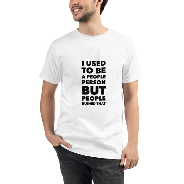 Unisex Organic Graphic T-Shirt “People Person” Unisex Organic Graphic T-Shirt “People Person”