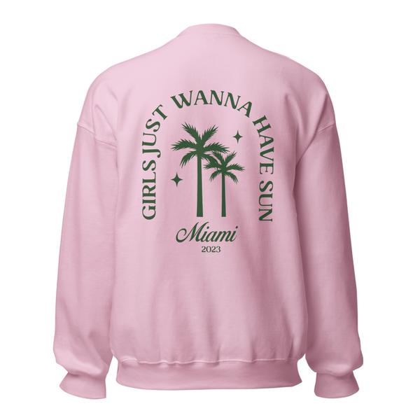 Miami Sweatshirt - Pink Miami Sweatshirt - Pink