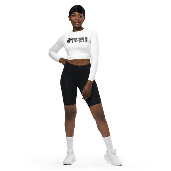Recycled long-sleeve crop top Recycled long-sleeve crop top