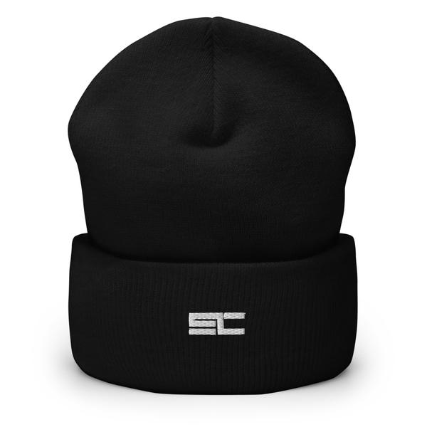 SwoleConnect "SC Logo" Cuffed Beanie In Black SwoleConnect "SC Logo" Cuffed Beanie In Black