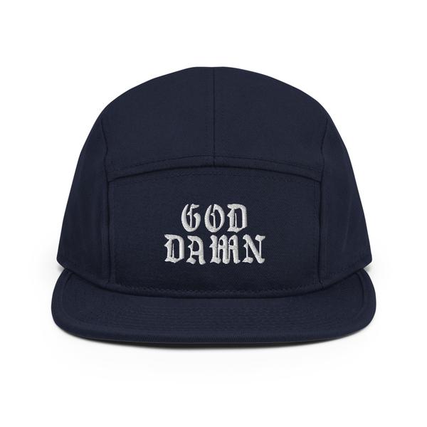 3d Embroidered Goddamn 5 Panel Camper 3d Embroidered Goddamn 5 Panel Camper