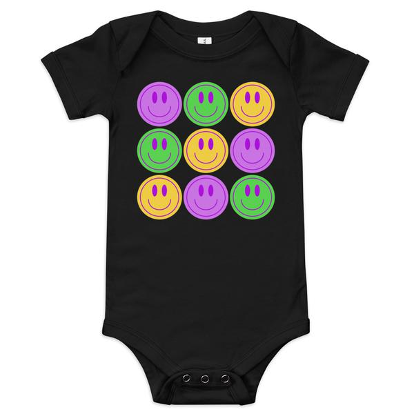 Baby Mardi Gras short sleeve one piece Baby Mardi Gras short sleeve one piece