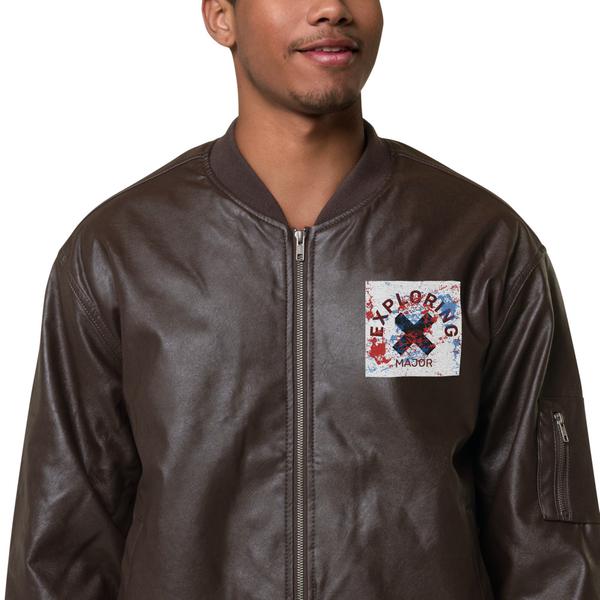Leather Bomber Jacket Leather Bomber Jacket