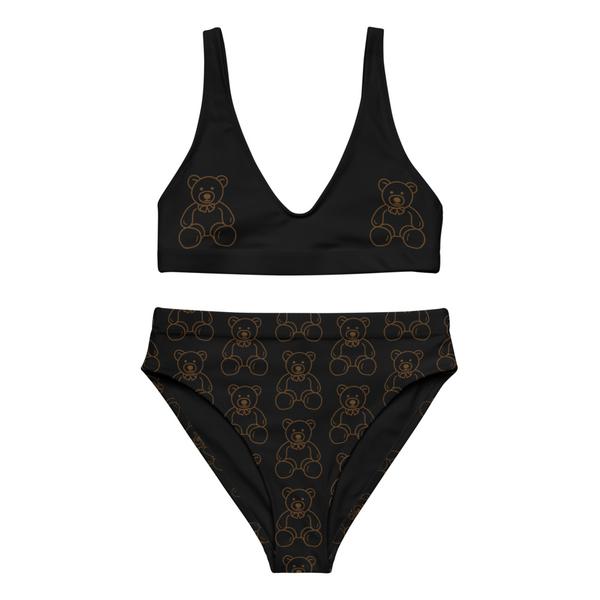 teddy bear high-waisted bikini teddy bear high-waisted bikini