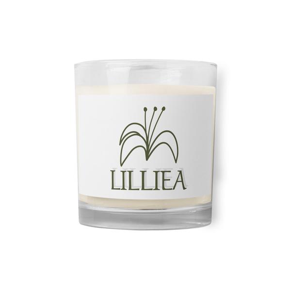Glass jar soy wax candle Minimalistic - LILLIEA Glass jar soy wax candle Minimalistic - LILLIEA