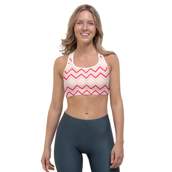 Pink Zig Zag Sports bra Pink Zig Zag Sports bra