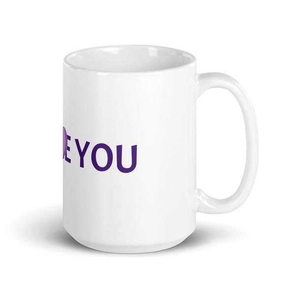 White glossy mug "I Purple You White glossy mug "I Purple You