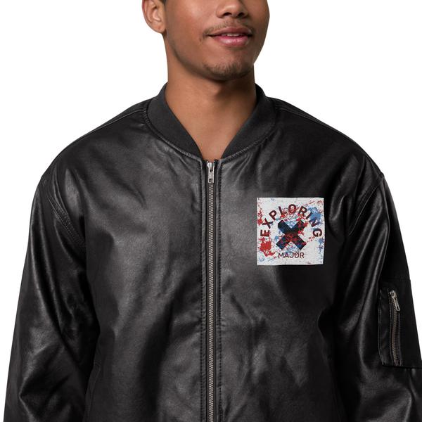 Leather Bomber Jacket Leather Bomber Jacket
