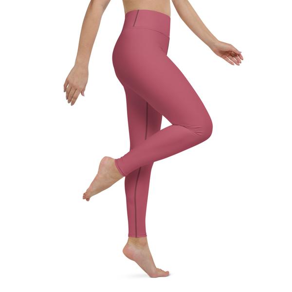 Womens Yoga Leggings Mauve Womens Yoga Leggings Mauve