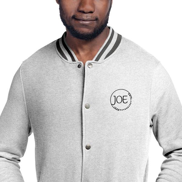 JOE JesusOverEverything Embroidered Champion Bomber Jacket JOE JesusOverEverything Embroidered Champion Bomber Jacket