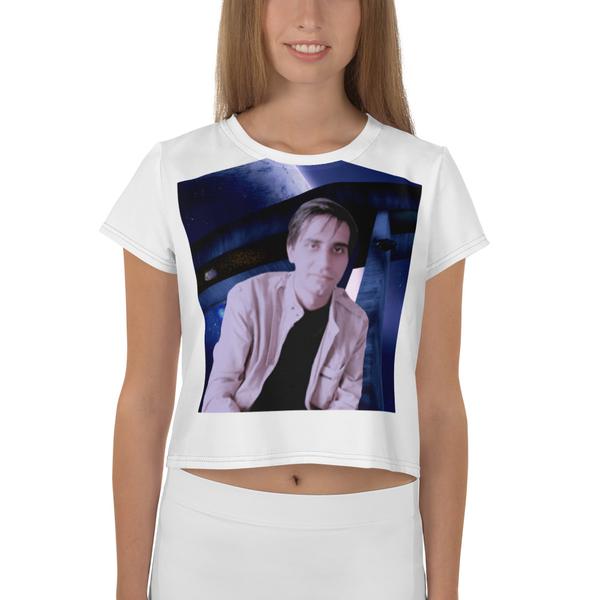 All-Over Print Crop Tee- Bibhorr All-Over Print Crop Tee- Bibhorr