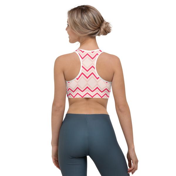 Pink Zig Zag Sports bra Pink Zig Zag Sports bra
