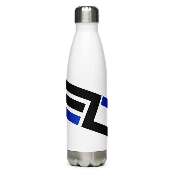 SwoleConnect "SC Logo" Stainless Steel Water Bottle In White SwoleConnect "SC Logo" Stainless Steel Water Bottle In White