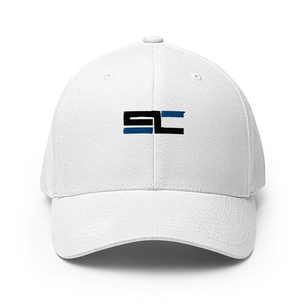 SwoleConnect "SC Logo" Flexfit Hat In White SwoleConnect "SC Logo" Flexfit Hat In White
