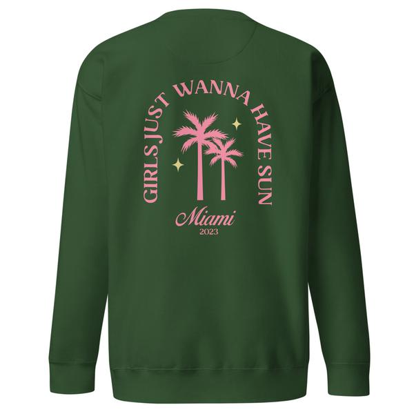 Miami Premium Sweatshirt - Green Miami Premium Sweatshirt - Green
