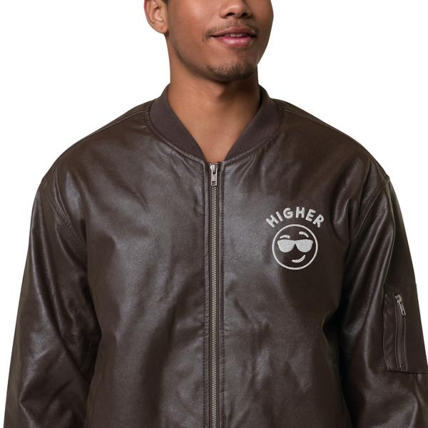 Leather Bomber Jacket Leather Bomber Jacket
